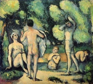  paul canvas - Bathers 1880 Paul Cezanne